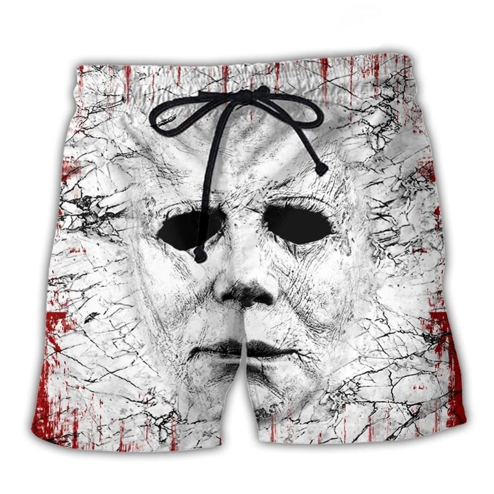 Halloween Horror No Lives Matter Cool Beach Shorts Pattern Detail For Sunny Outdoor Activities