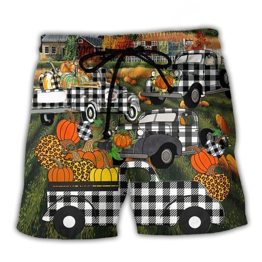 Halloween Grandma's Little Pumpkins Beach Shorts For Coastal Adventures And Relaxed Summer Wear