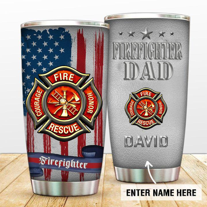Firefighter Brave 20 Oz Tumbler For Coffee Travel And Daily Drinks