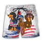 Dachshund USA Independence Day Fun Beach Shorts For Outdoor Adventures And Thoughtful Seasonal Gifts