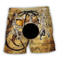 Drum Old Drummer Fun Beach Shorts Pattern Detail For Relaxed Warm Weather Outfits