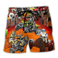 ATV Quad Riding Extreme Beach Shorts Print Detail For Beach Activities And Vacation Wear
