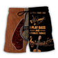 Guitar I Play Bass Beach Shorts Pattern View For Resort Days And Outdoor Activities