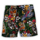 Wine Rum Mountain Biking Lover Beach Shorts For Warm Weather Travel And Everyday Comfort
