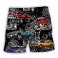 Car Muscle Car Whiskey Lover Beach Shorts Artwork Detail For Tropical Travel And Everyday Wear