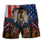 Eagle USA Patriotic Unity Beach Shorts Design View For Poolside Relaxation And Holiday Trips