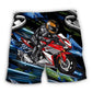 Motorbike Dog Lover Beach Shorts For Resort Travel And Thoughtful Summer Gifting