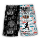 Wine Whiskey Running Lover Beach Shorts Pattern View For Resort Days And Outdoor Activities