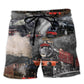 Train Going To Mysterious Land Beach Shorts For Outdoor Adventures And Thoughtful Seasonal Gifts