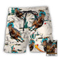 Cowboy Barrel Racing Desert Personalized Photo Beach Shorts For Coastal Adventures And Relaxed Summer Wear