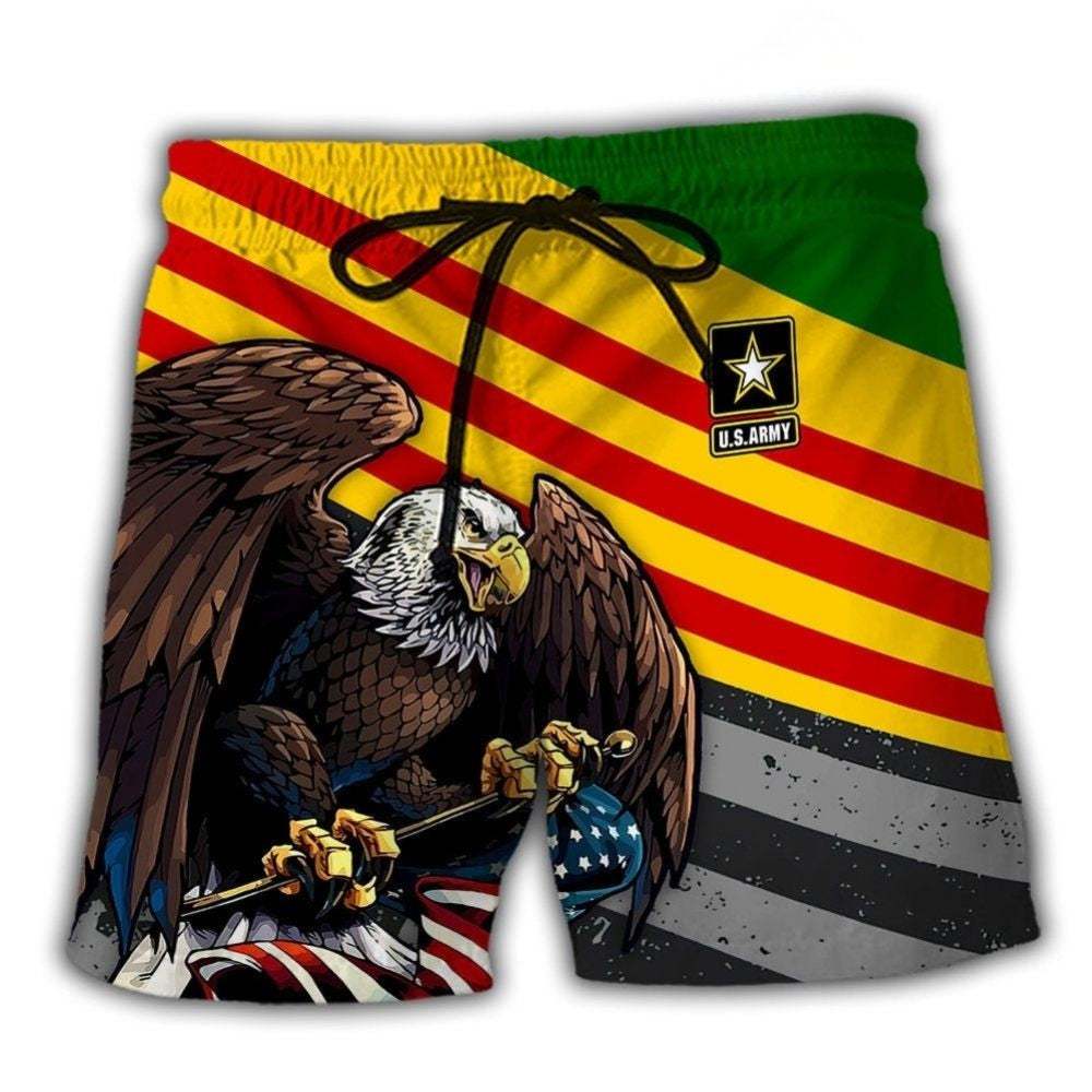 Vietnam Veteran Love Freedom Proud Beach Shorts For Outdoor Adventures And Thoughtful Seasonal Gifts