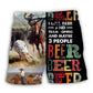 Horse Team Roping Beer Lover Beach Shorts For Coastal Adventures And Relaxed Summer Wear