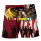 Vietnam Veteran Pride Beach Shorts Pattern View For Resort Days And Outdoor Activities