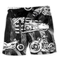 Motorcycle Simple Life Lover Beach Shorts Design Detail For Weekend Getaways And Beach Days