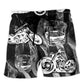 Motorcycle And Whiskey Lover Beach Shorts For Warm Weather Travel And Everyday Comfort