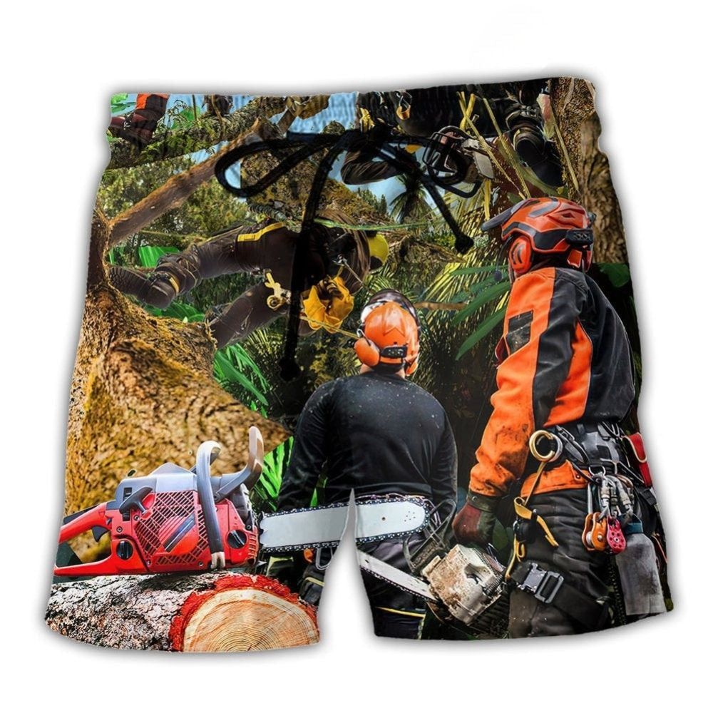 Arborist Tree Surgeon Climbing Beach Shorts For Coastal Adventures And Relaxed Summer Wear