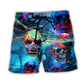 Skull Deep In The Ocean Beach Shorts Print View For Coastal Escapes And Casual Outings