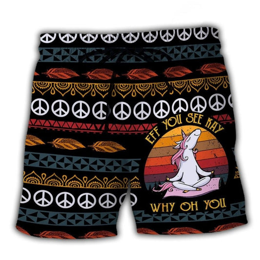 Unicorn Fun Playful Beach Shorts For Summer Vacation And Coastal Travel