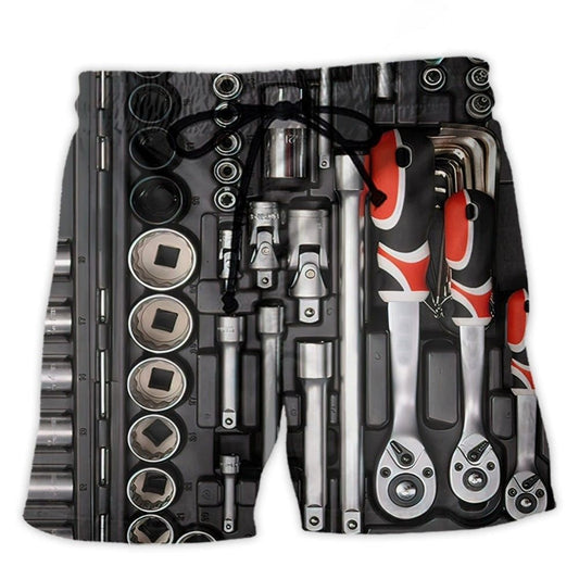 Mechanic Toolbox Amazing Beach Shorts For Tropical Getaways And Weekend Adventures