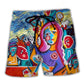 Art Teacher Starry Night Beach Shorts For Resort Travel And Thoughtful Summer Gifting