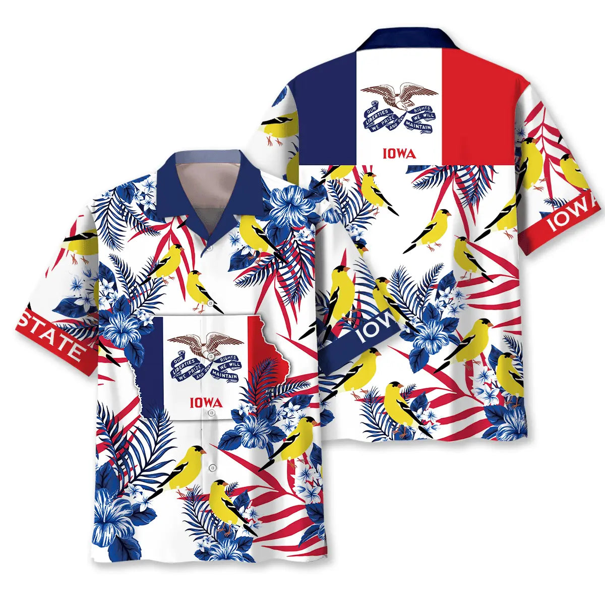 Iowa Proud Hawaiian Shirt For Tropical Holidays, Outdoor Gatherings, And Everyday Comfort