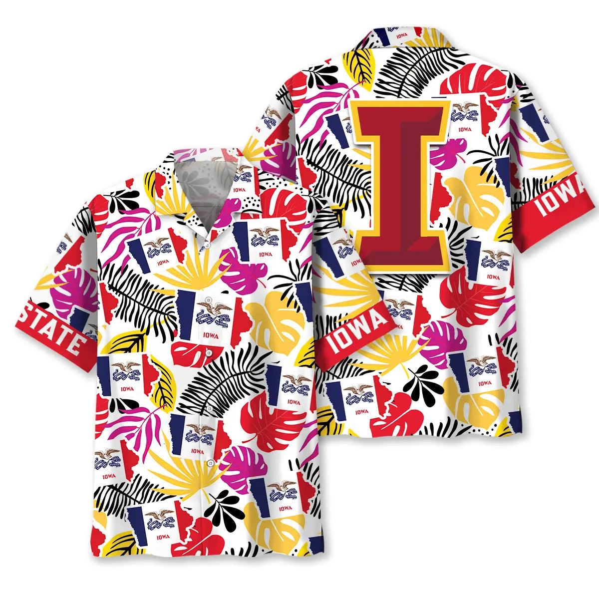 Iowa Heritage Proud Hawaiian Shirt For Resort Trips, Coastal Parties, And Warm Weather Style