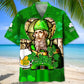 Irish Pub Saint Patrick's Day Hawaiian Shirt For Holiday Parties, Tropical Vacations, And Festive Gift Giving