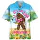 Tropical Relaxation Bigfoot Hawaiian Shirt For Beach Party And Relaxed Resort Style