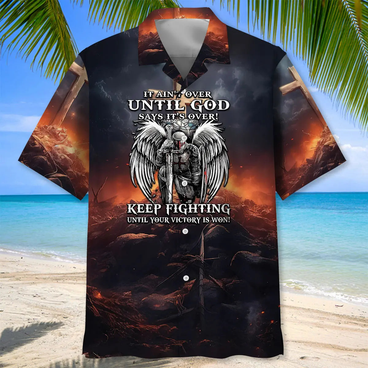 Faith Perseverance Hawaiian Shirt For Island Vacations, Resort Wear, And Relaxed Seasonal Style