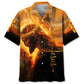 Hawaiian Shirt / Adults / S Jesus In The Fire Art Hawaiian Shirt