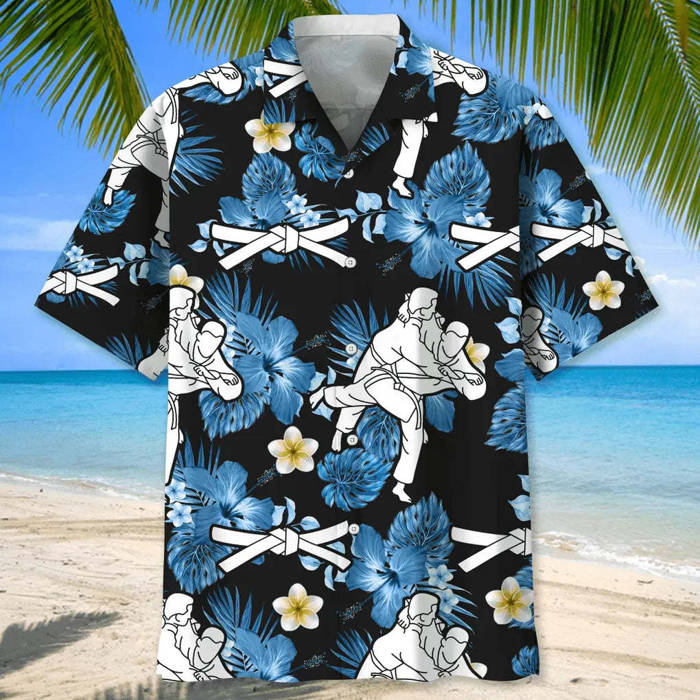 Judo Nature Hawaiian Shirt For Summer Vacation, Beach Travel, And Casual Wear