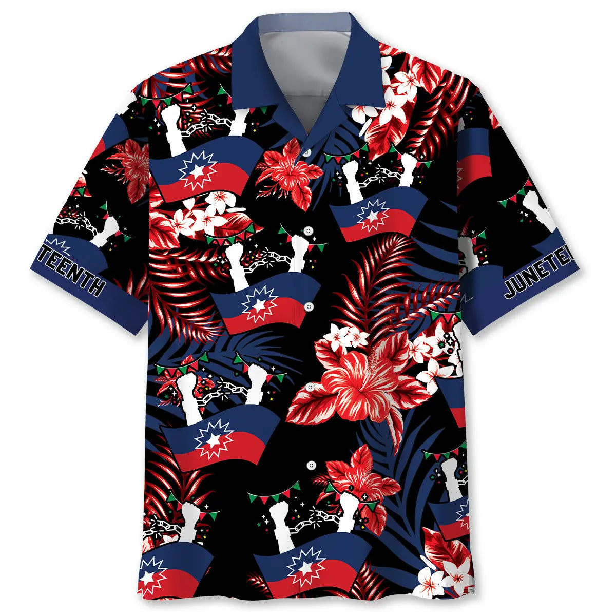 Juneteenth Celebration Hawaiian Shirt For Cruise Journey, Beach Party, And Island Inspired Style