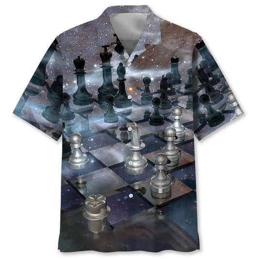 Just Play Chess Hawaiian Shirt For Coastal Adventure, Tropical Retreat, And Relaxed Resort Style