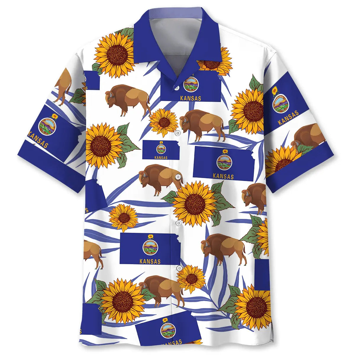 Kansas Proud Hawaiian Shirt For Cruise Journey, Casual Weekend, And Easygoing Fashion