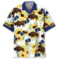 Kansas Proud Sunflower Hawaiian Shirt For Casual Weekend And Coastal Style