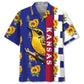 Kansas Heritage Hawaiian Shirt For Tropical Holidays, Outdoor Gatherings, And Everyday Comfort