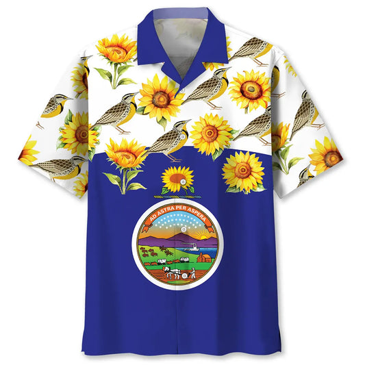 Kansas Sunflower State Hawaiian Shirt For Island Adventure And Outdoor Comfort