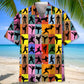 Colorful Karate Hawaiian Shirt For Tropical Holidays, Outdoor Gatherings, And Everyday Comfort