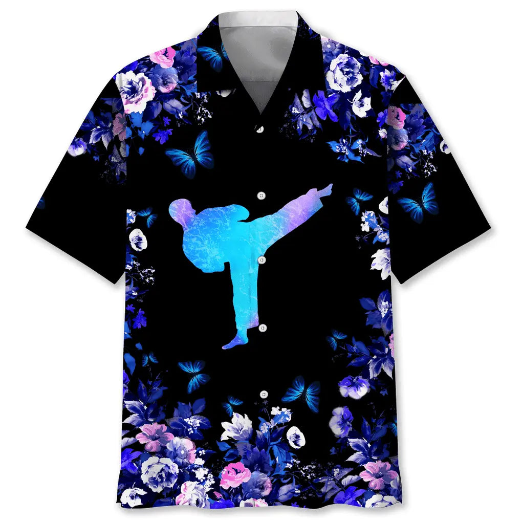 Karate Nature Hawaiian Shirt For Island Vacations, Resort Wear, And Relaxed Seasonal Style