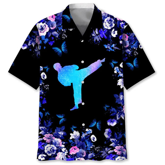 Karate Nature Hawaiian Shirt For Island Vacations, Resort Wear, And Relaxed Seasonal Style