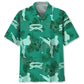 Karate Kelly Green Hawaiian Shirt For Resort Trips, Coastal Parties, And Warm Weather Style