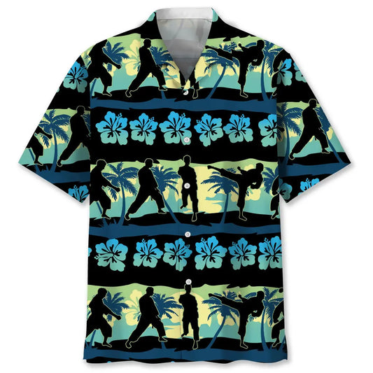 Karate Nature Beach Hawaiian Shirt For Beach Days, Coastal Adventures, And Thoughtful Gift Giving