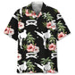 Floral Karate Nature Hawaiian Shirt For Resort Trips, Coastal Parties, And Warm Weather Style