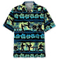 Floral Tropical Karate Beach Hawaiian Shirt For Coastal Travel, Casual Events, And Comfortable Summer Wear