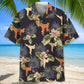 Tropical Karate Hawaiian Shirt For Summer Vacation, Beach Travel, And Casual Wear