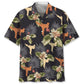 Tropical Karate Hawaiian Shirt For Summer Vacation, Beach Travel, And Casual Wear