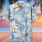 Floral Karate White Hawaiian Shirt For Coastal Travel, Casual Events, And Comfortable Summer Wear