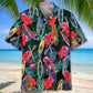 Tropical Kayaking Hawaiian Shirt For Coastal Travel, Casual Events, And Comfortable Summer Wear
