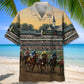 Hawaiian Shirt / Adults / S Kentuckey Derby Horse Racing Art Hawaiian Shirt