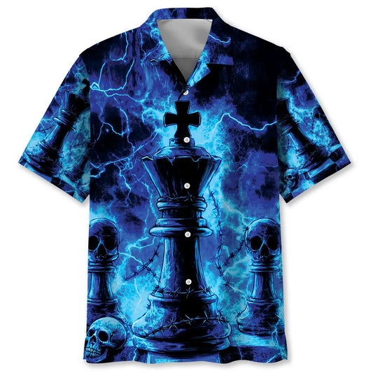 King Chess Hawaiian Shirt For Resort Trips, Coastal Parties, And Warm Weather Style